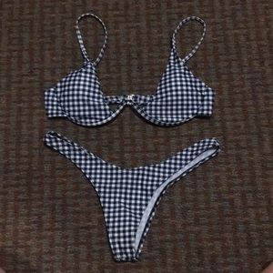 gingham swimsuit